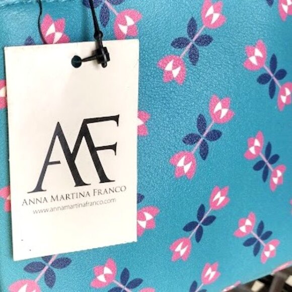 Anna Martina Franco Zippered Cosmetic Bag - Picture 1 of 8